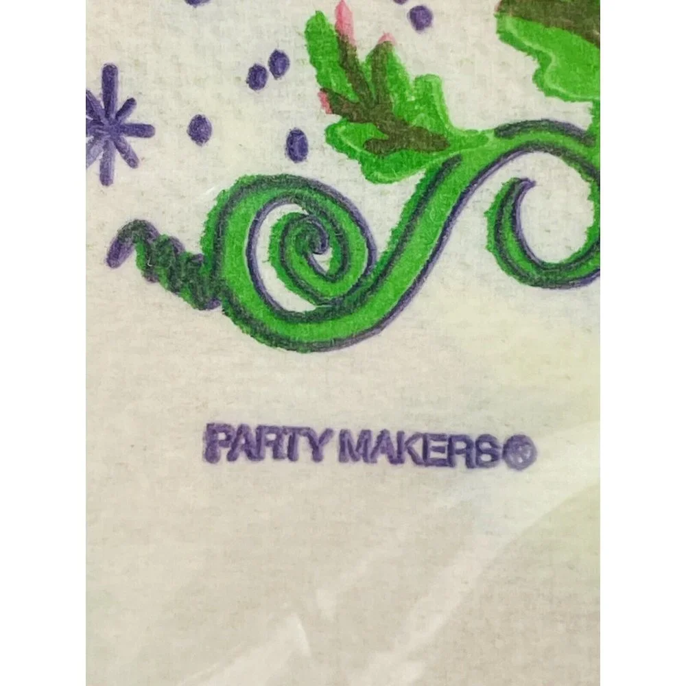 Die Cut Pumpkin Jack-O’-Lantern 9” Paper Napkins Party Makers Vintage 1995